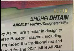 Shohei Ohtani [Red] #FF-14 Baseball Cards 2022 Topps Flashiest Feet Prices