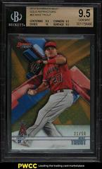 Mike Trout [Gold Refractor] #65 Baseball Cards 2018 Bowman's Best Prices