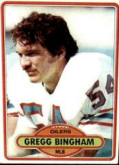 Gregg Bingham #518 Football Cards 1980 Topps Prices