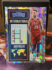 Ben Simmons [Cracked Ice] Basketball Cards 2021 Panini Contenders International Ticket Prices