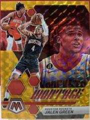 Jalen Green [Gold] #20 Basketball Cards 2022 Panini Mosaic Montage Prices