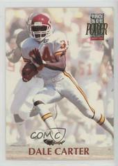 Dale Carter Football Cards 1992 Pro Set Power Prices