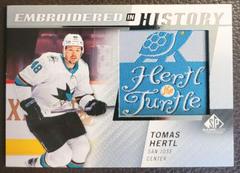 Tomas Hertl Hockey Cards 2021 SP Game Used Embroidered in History Prices