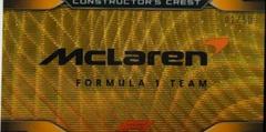 McLaren F1 Team [Gold Wave Refractor] #CC-MCL Racing Cards 2023 Topps Chrome Formula 1 Constructor’s Crest Prices
