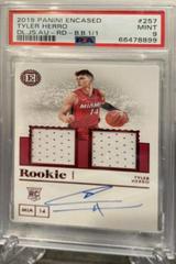 Tyler Herro [Jersey Autograph Red] Basketball Cards 2019 Panini Encased Prices
