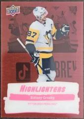 Sidney Crosby [Pink] #HL-8 Hockey Cards 2022 Upper Deck Highlighters Prices