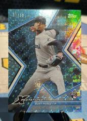 Eury Perez [Cyber Cyan] Baseball Cards 2023 Topps Xpectations Prices