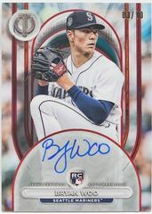 Bryan Woo [Red] #LIA-WOO Baseball Cards 2024 Topps Tribute League Inauguration Autograph Prices