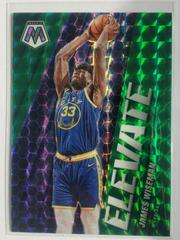 James Wiseman [Green Fluorescent] #5 Basketball Cards 2020 Panini Mosaic Elevate Prices