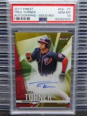 Trea Turner [Gold Refractor] #FA-TT Baseball Cards 2017 Topps Finest Autographs Prices