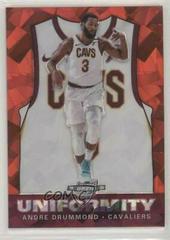 Andre Drummond [Red Cracked Ice] Basketball Cards 2019 Panini Contenders Optic Uniformity Prices