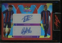 Pedri , Raphinha [Red] Soccer Cards 2022 Leaf Vivid Dual Autographs Prices