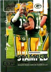 Aaron Rodgers [Gold] Football Cards 2022 Panini Prestige Time Stamped Prices