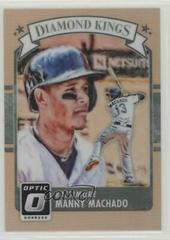 Manny Machado [Orange] Baseball Cards 2016 Panini Donruss Optic Prices