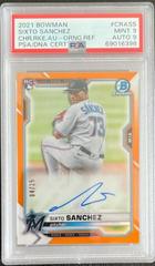 Sixto Sanchez [Orange Refractor] #CRA-SS Baseball Cards 2021 Bowman Chrome Rookie Autographs Prices