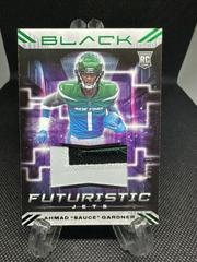Ahmad 'Sauce' Gardner [Emerald] Football Cards 2022 Panini Black Futuristic Prices