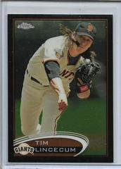 Tim Lincecum [Arm Forward Black Refractor] #1 Baseball Cards 2012 Topps Chrome Prices