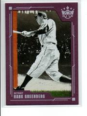 Hank Greenberg [Plum Frame] #4 Baseball Cards 2022 Panini Diamond Kings Prices