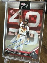 Ronald Acuna Jr. [Autograph Red] #515D Baseball Cards 2023 Topps Now Prices