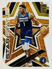 Anthony Edwards [Orange Die Cut] #11 Basketball Cards 2022 Panini Donruss Elite Star Status Prices