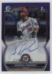 Andrew Pinckney [Purple] #CDA-AP Baseball Cards 2023 Bowman Draft Chrome Prospect Autographs Prices