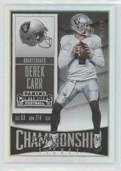 Derek Carr [Championship Ticket] #7 Football Cards 2015 Panini Contenders Prices