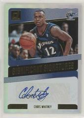 Chris Whitney Basketball Cards 2018 Panini Donruss Significant Signatures Prices
