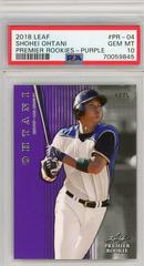 Shohei Ohtani [Purple] #PR-04 Baseball Cards 2018 Leaf Premier Rookies Prices