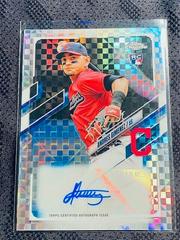 Andres Gimenez [Xfractor] #CUSA-AG Baseball Cards 2021 Topps Chrome Update Autographs Prices