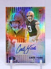 Cade York [Blue] #RS-CY Football Cards 2022 Panini Illusions Rookie Signs Prices
