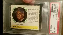 Willie Mays [Right Side $10] Baseball Cards 1968 American Oil Prices