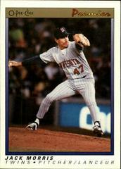 Jack Morris #84 Baseball Cards 1991 O Pee Chee Premier Prices