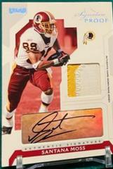 Santana Moss [Jersey Signature Proof Silver] #56 Football Cards 2006 Playoff NFL Playoffs Prices