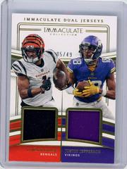 Ja'Marr Chase / Justin Jefferson #6 Football Cards 2023 Panini Immaculate Dual Jersey Prices