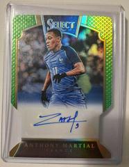 Anthony Martial [Neon Green Die Cut] #S-AM Soccer Cards 2016 Panini Select Signatures Prices