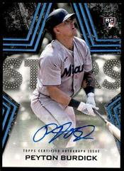 Peyton Burdick [Black] #BSA-BUR Baseball Cards 2023 Topps Series 1 Stars Autographs Prices