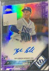 Blake Snell [Purple Refractor] Baseball Cards 2016 Topps Chrome Rookie Autographs Prices