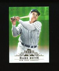 Babe Ruth [Green] Baseball Cards 2013 Topps Tribute Prices