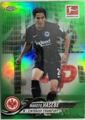 Makoto Hasebe [Green Refractor] #21 Soccer Cards 2018 Topps Chrome Bundesliga Prices