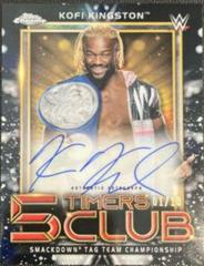 Kofi Kingston [Black Refractor] #5TA-KK Wrestling Cards 2021 Topps Chrome WWE 5 Timers Club Autographs Prices
