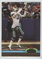 James Washington [Super Bowl XXVI] #87 Football Cards 1991 Stadium Club Prices