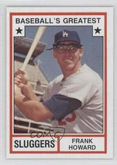 Frank Howard [Tan Back] #10 Baseball Cards 1982 TCMA Greatest Sluggers Prices