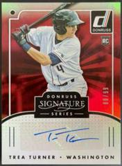 Trea Turner [Red] #SGS-TR Baseball Cards 2016 Panini Donruss Signature Series Prices