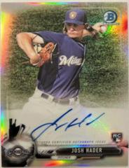 Josh Hader [Refractor] #BCAR-JHA Baseball Cards 2017 Bowman Chrome Autograph Rookies Prices