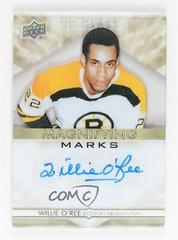 Willie O'Ree [Gold] #MM-WO Hockey Cards 2021 Upper Deck Ovation UD Glass Magnifying Marks Autographs Prices