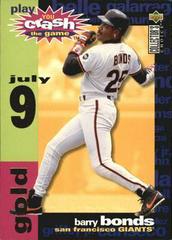 Barry Bonds [Gold] Baseball Cards 1995 Collector's Choice Crash the Game Prices