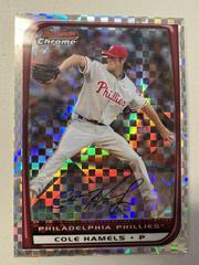 Cole Hamels [Xfractor] #12 Baseball Cards 2008 Bowman Chrome Prices
