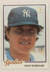 Rich Gossage Baseball Cards 1978 Burger King Yankees Prices