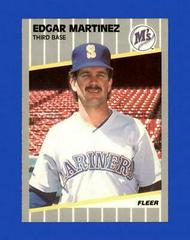 Edgar Martinez #552 Baseball Cards 1989 Fleer Prices