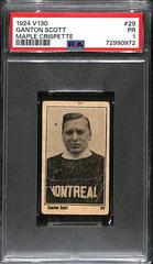 Ganton Scott #29 Hockey Cards 1924 V130 Maple Crispette Prices